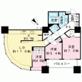 東京ツインパークス　レフトウィング間取り図