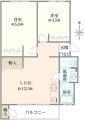 烏山北住宅19号棟間取り図