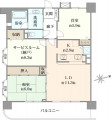 ライオンズマンション府中いちょう通り間取り図