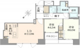 プラウド文京千石スクエア間取り図